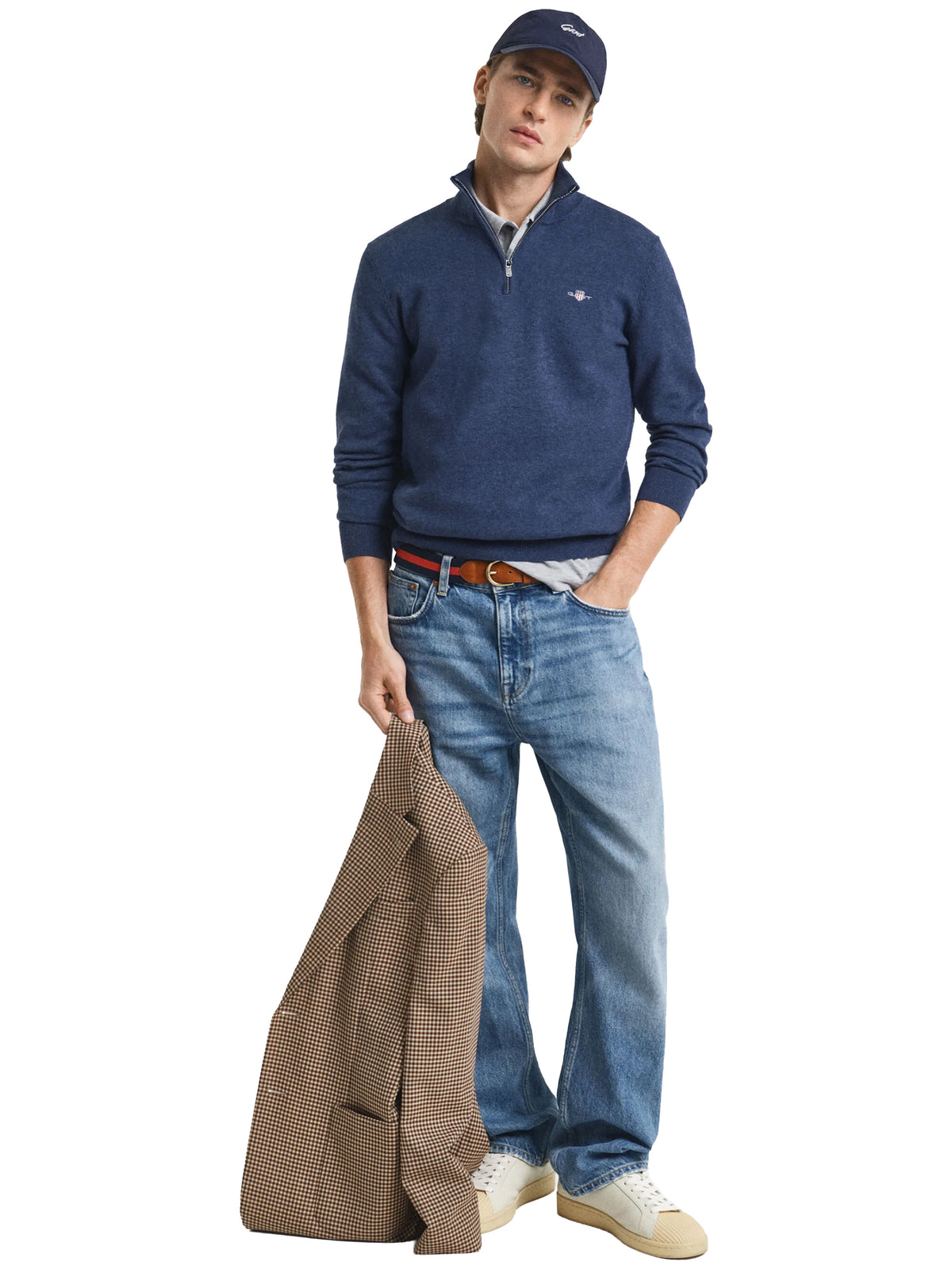 Gant | Mens Shield Half Zip Sweatshirt