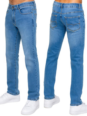 Kruze | Mens Straight Leg Stretch Jeans