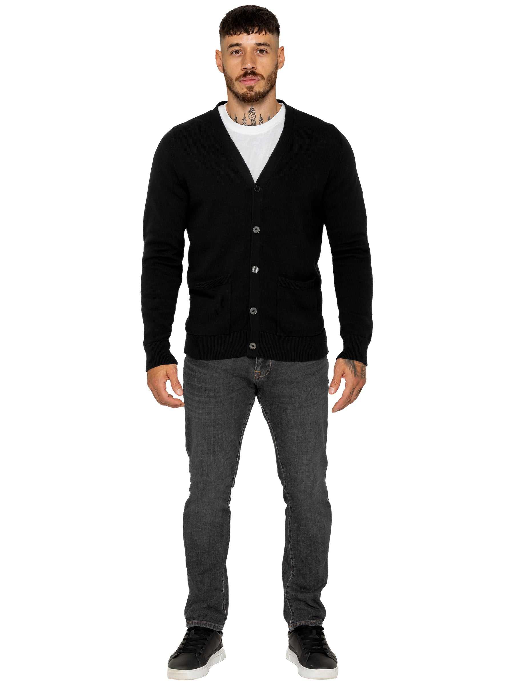 Kruze | Mens 100% Cotton Knitted Cardigan