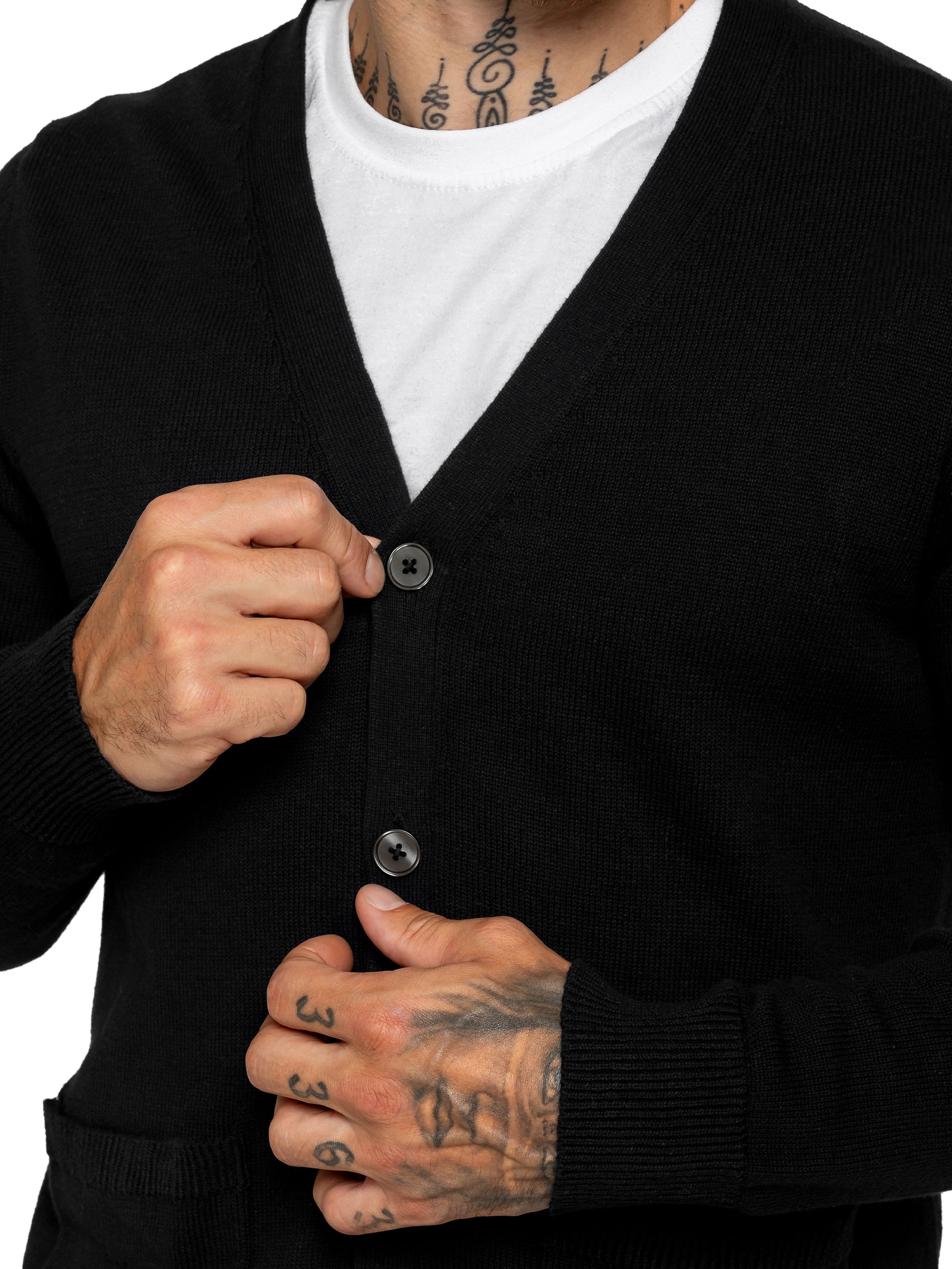 Kruze | Mens 100% Cotton Knitted Cardigan
