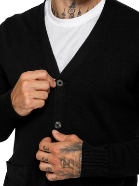 Kruze | Mens 100% Cotton Knitted Cardigan
