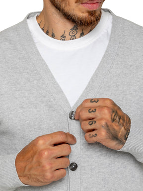 Kruze | Mens 100% Cotton Knitted Cardigan