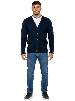 Kruze | Mens 100% Cotton Knitted Cardigan
