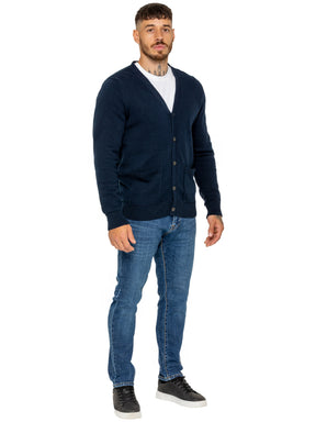 Kruze | Mens 100% Cotton Knitted Cardigan