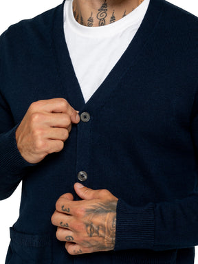Kruze | Mens 100% Cotton Knitted Cardigan