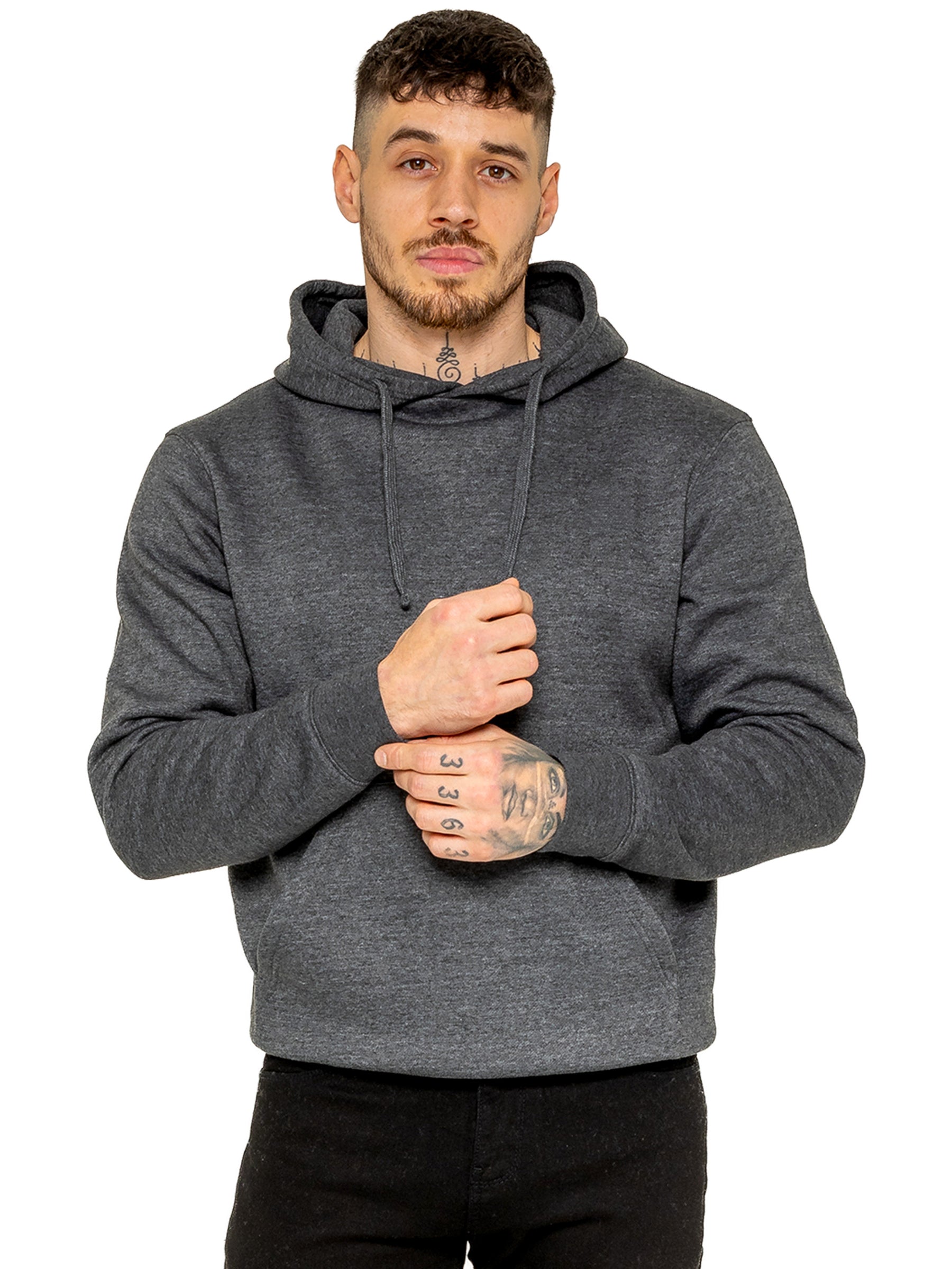 Kruze | Mens Pullover Fleece Hoodie 3 Pack
