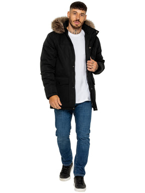 Kruze | Mens Winter Fur Collar Jacket