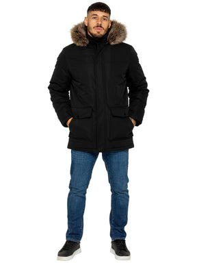Kruze | Mens Winter Fur Collar Jacket