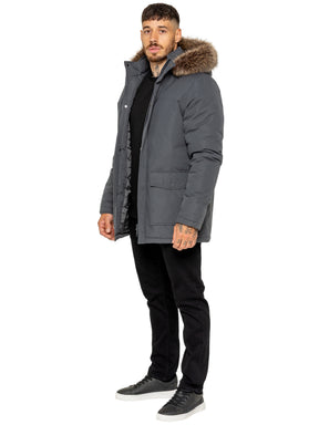 Kruze | Mens Winter Fur Collar Jacket