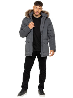 Kruze | Mens Winter Fur Collar Jacket