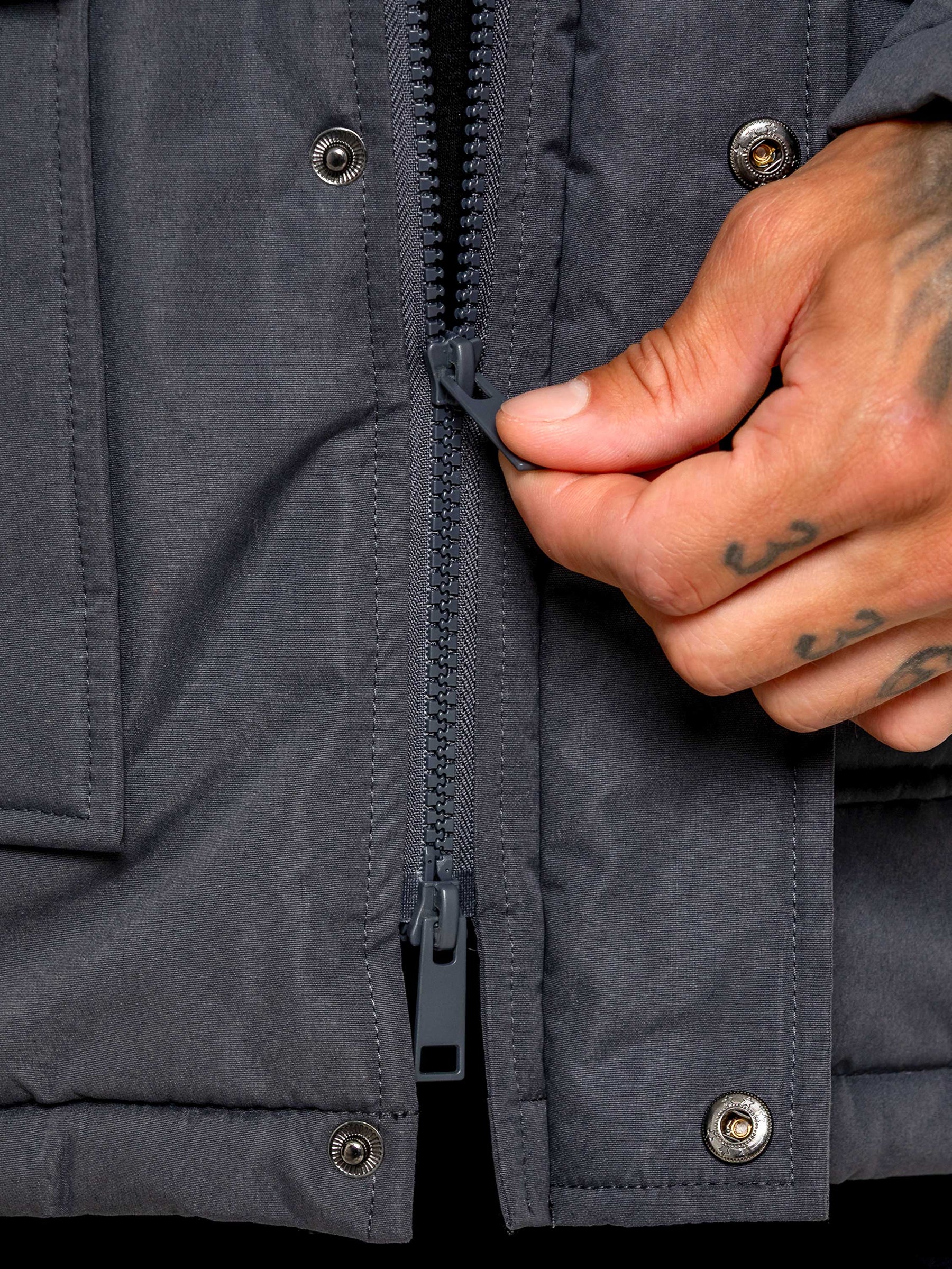 Kruze | Mens Winter Fur Collar Jacket
