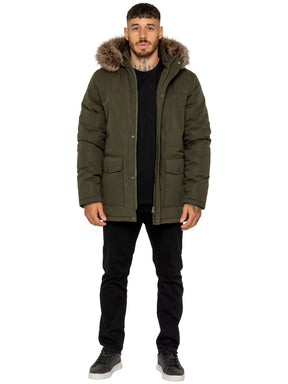 Kruze | Mens Winter Fur Collar Jacket