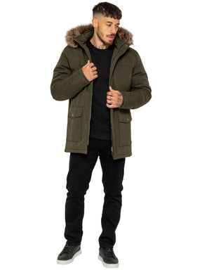 Kruze | Mens Winter Fur Collar Jacket