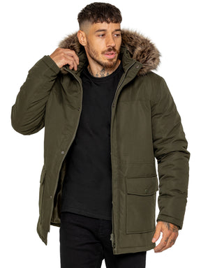 Kruze | Mens Winter Fur Collar Jacket