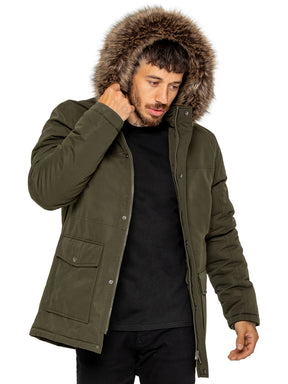 Kruze | Mens Winter Fur Collar Jacket