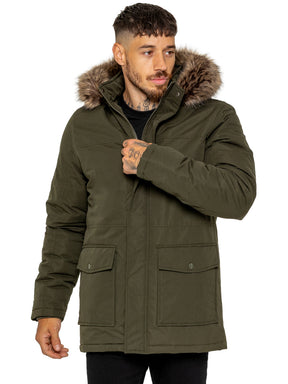 Kruze | Mens Winter Fur Collar Jacket