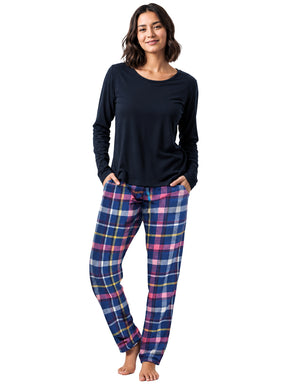 Kruze | Womens Checked Pyjama Set 2 Pack