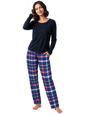 Kruze | Womens Checked Pyjama Set 2 Pack