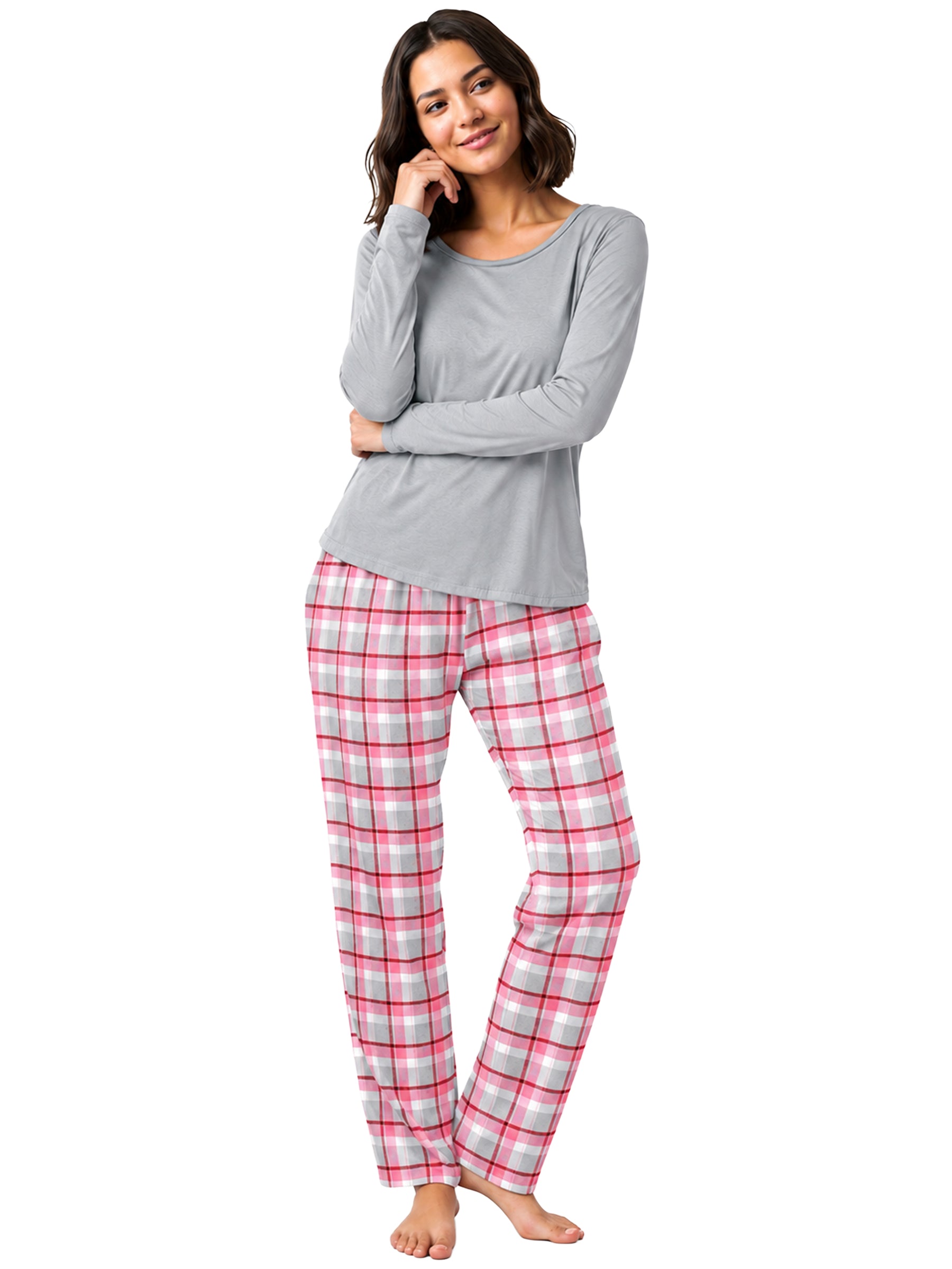 Kruze | Womens Checked Pyjama Set