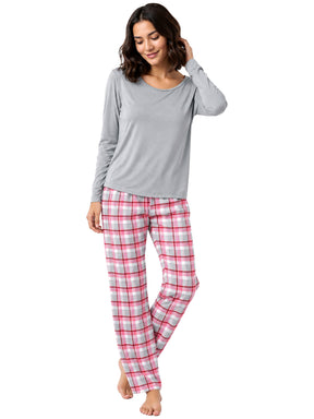 Kruze | Womens Checked Pyjama Set