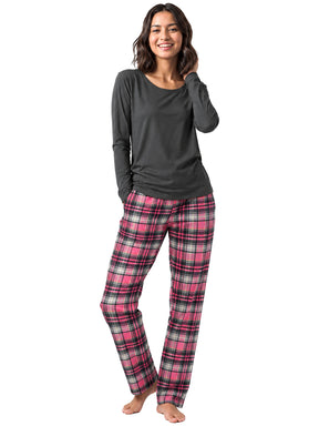 Kruze | Womens Checked Pyjama Set 2 Pack