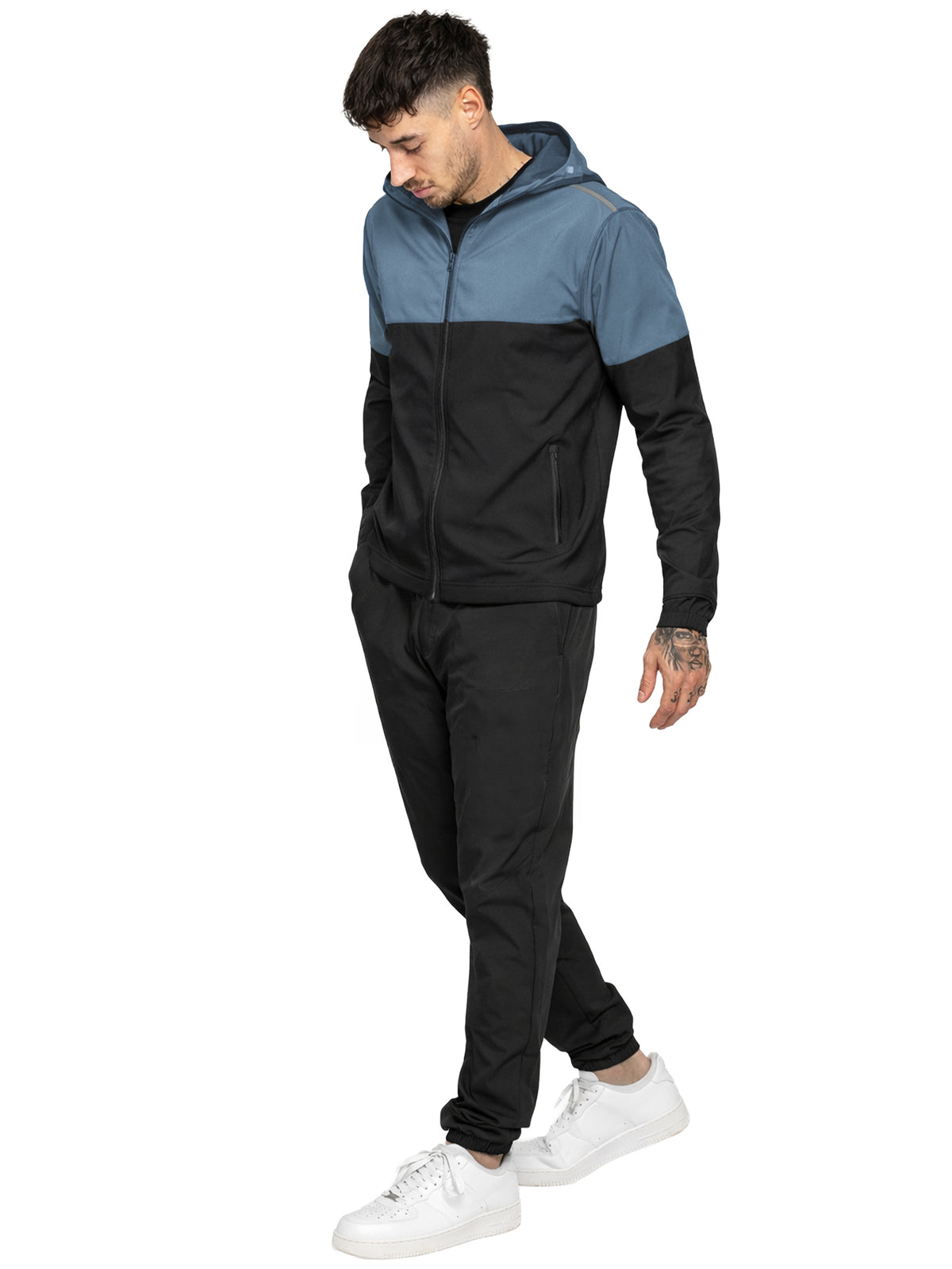 Kruze | Mens Colour-Block Tracksuit Set