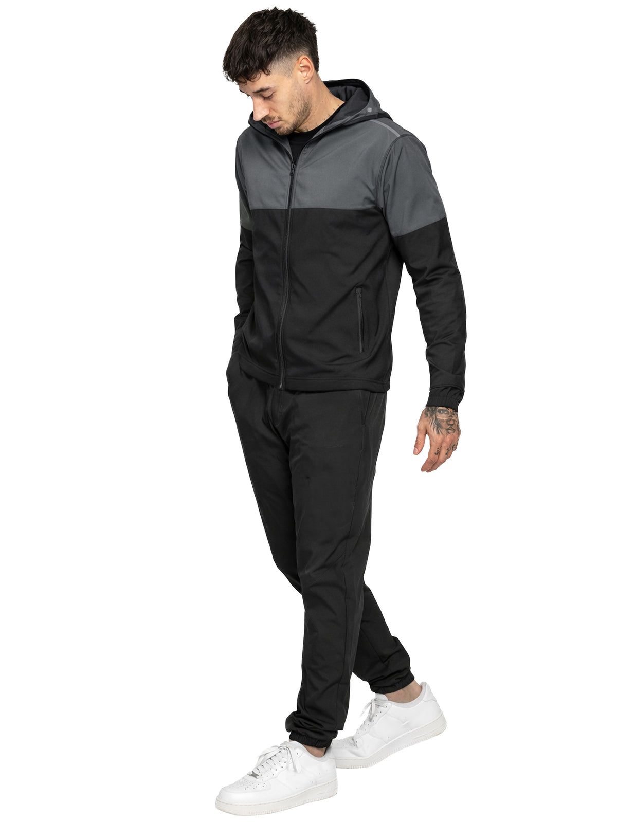 Kruze | Mens Colour-Block Tracksuit Set
