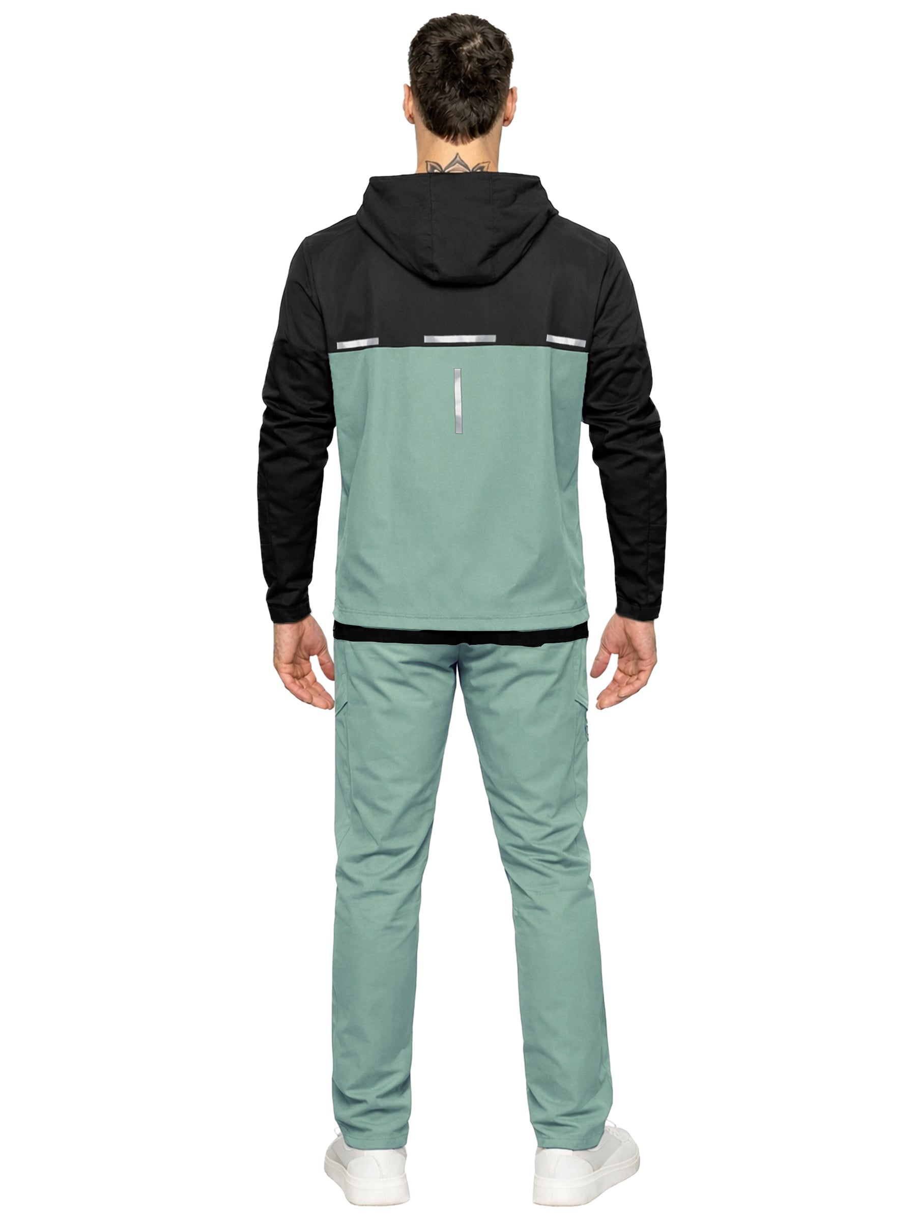 Kruze | Mens Colour-Block Tracksuit Set