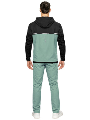 Kruze | Mens Colour-Block Tracksuit Set