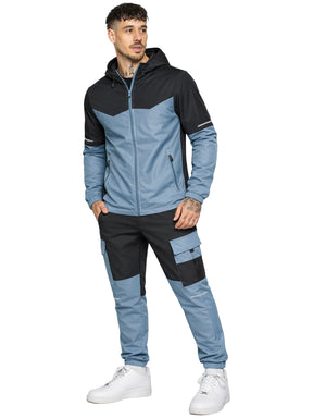 Kruze | Mens Colour Block Hooded Tracksuit Set