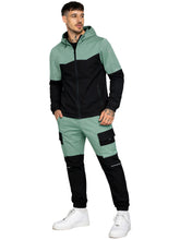 Kruze | Mens Colour Block Hooded Tracksuit Set