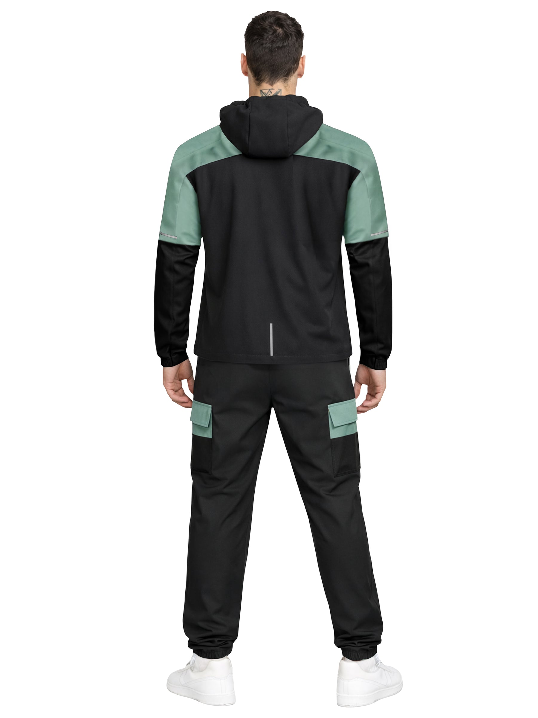 Kruze | Mens Colour Block Hooded Tracksuit Set