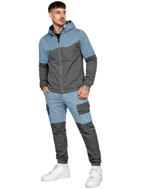 Kruze | Mens Colour Block Hooded Tracksuit Set