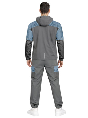 Kruze | Mens Colour Block Hooded Tracksuit Set