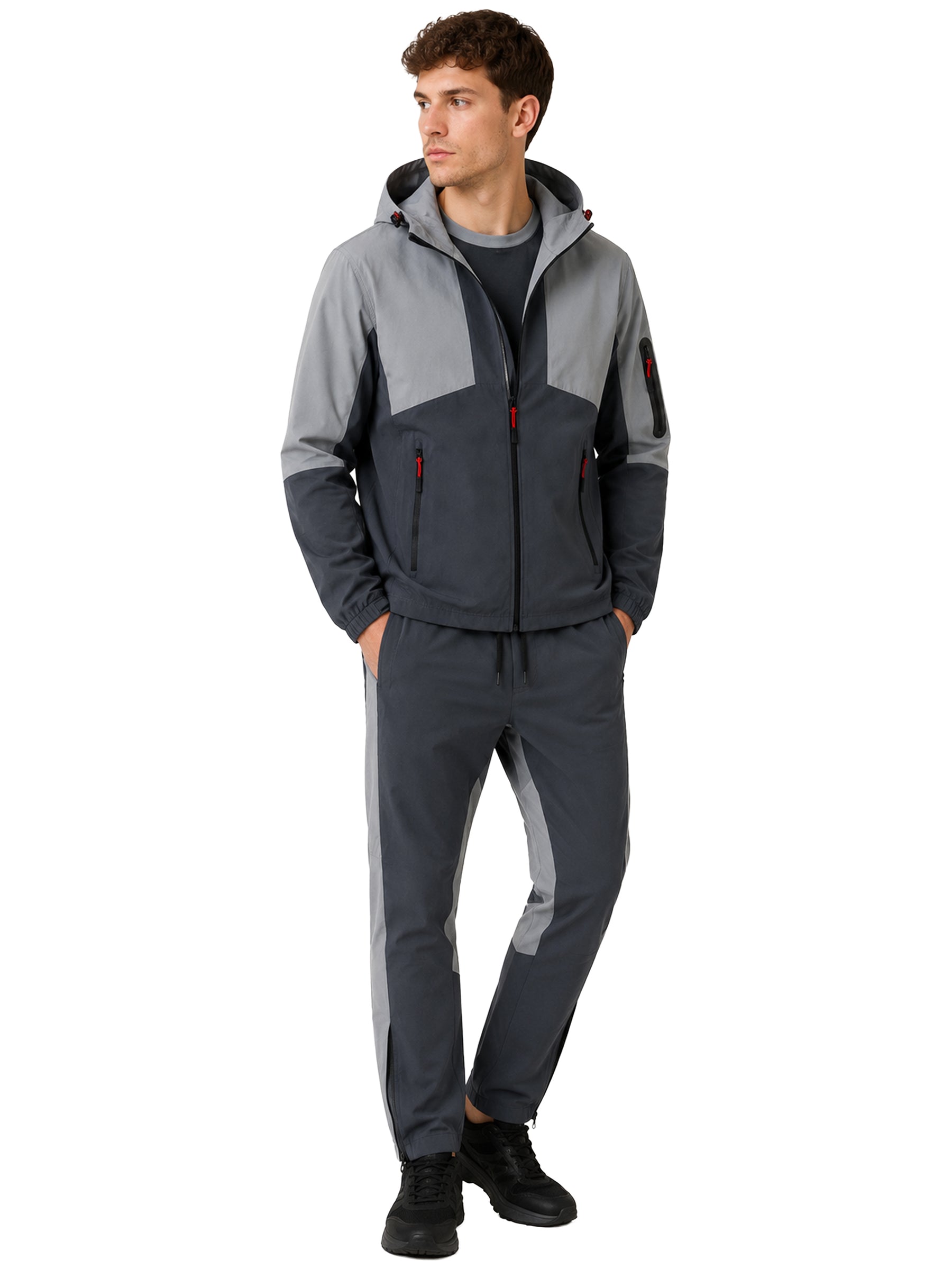 Kruze | Mens Woven 3 Piece Set - Jacket/T-Shirt/Pants
