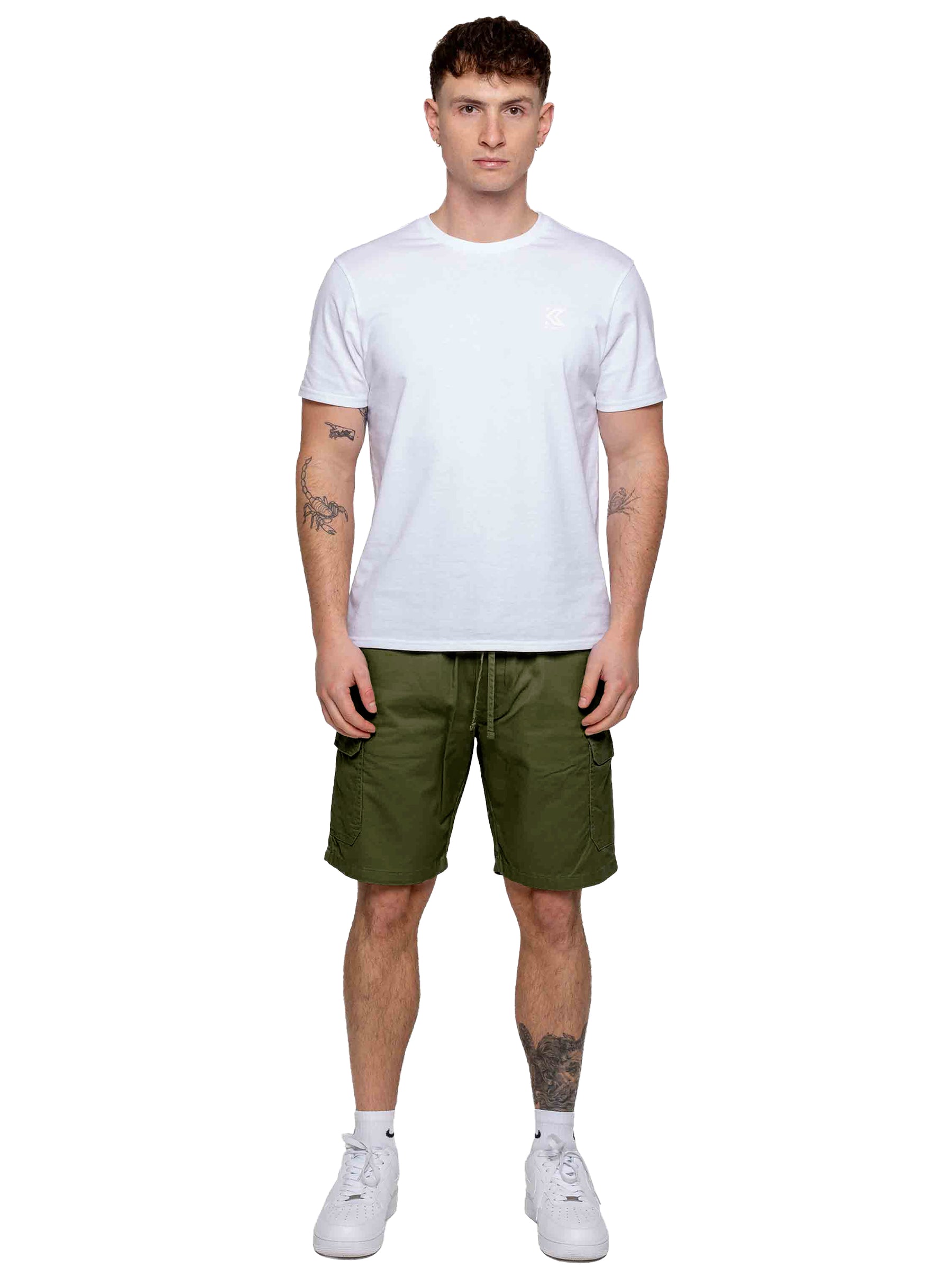 Kruze | Mens Cargo Chino Shorts 2 Pack