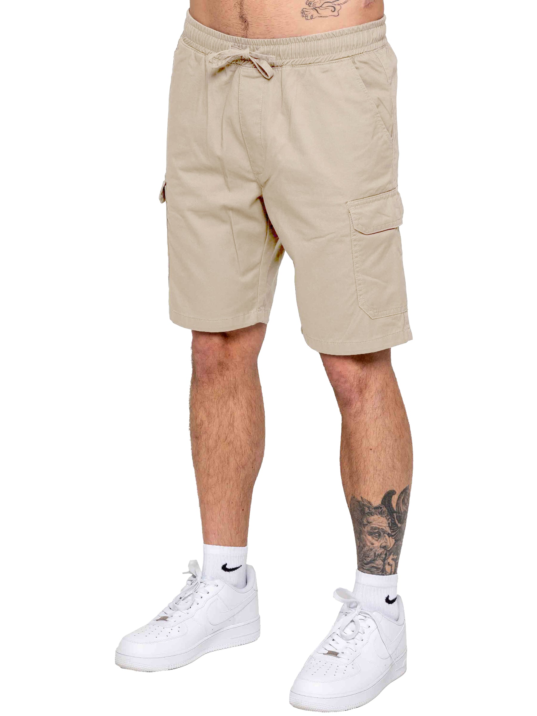 Kruze | Mens Cargo Chino Shorts 2 Pack