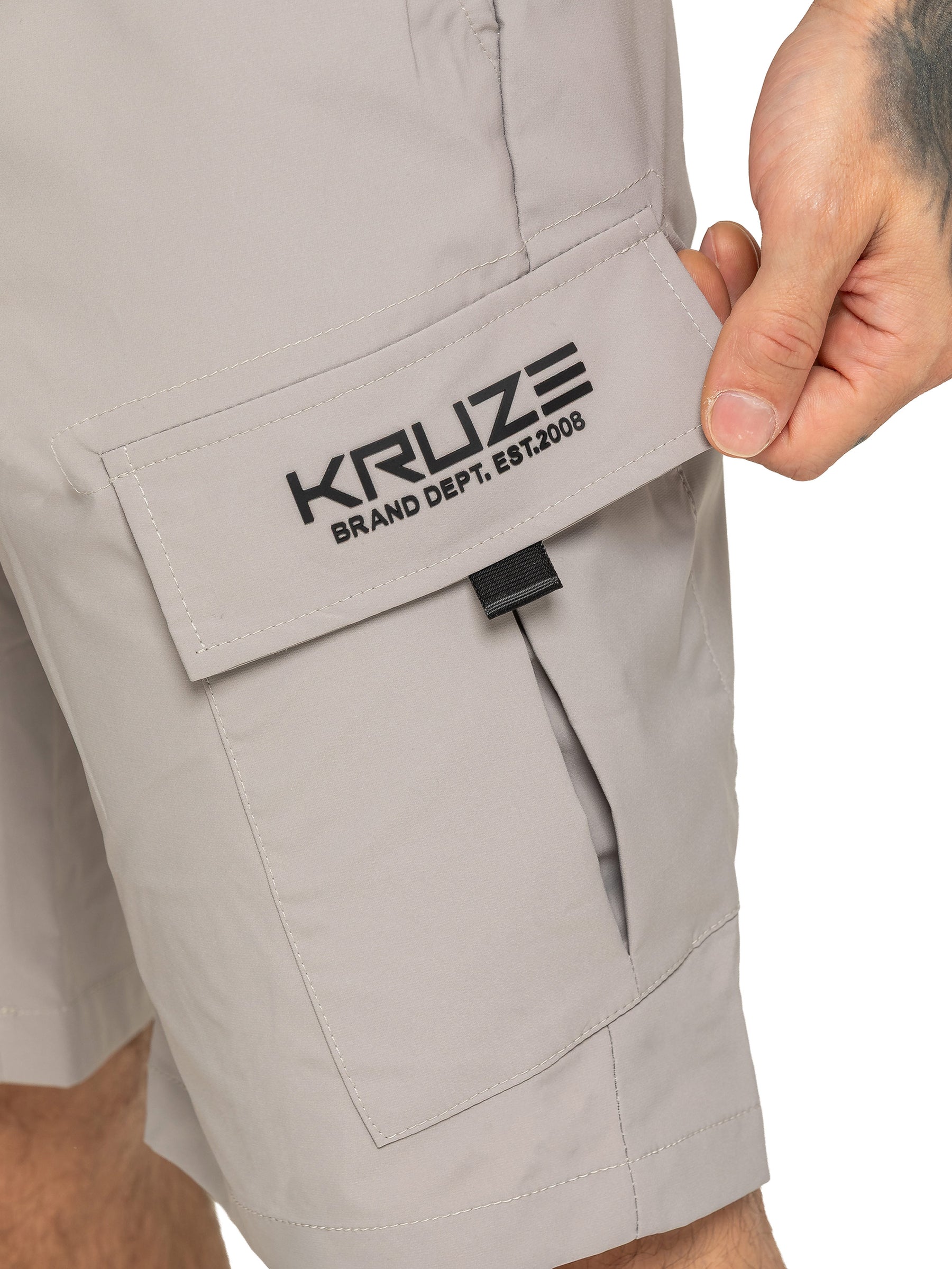 Kruze | Mens Utility Cargo Shorts