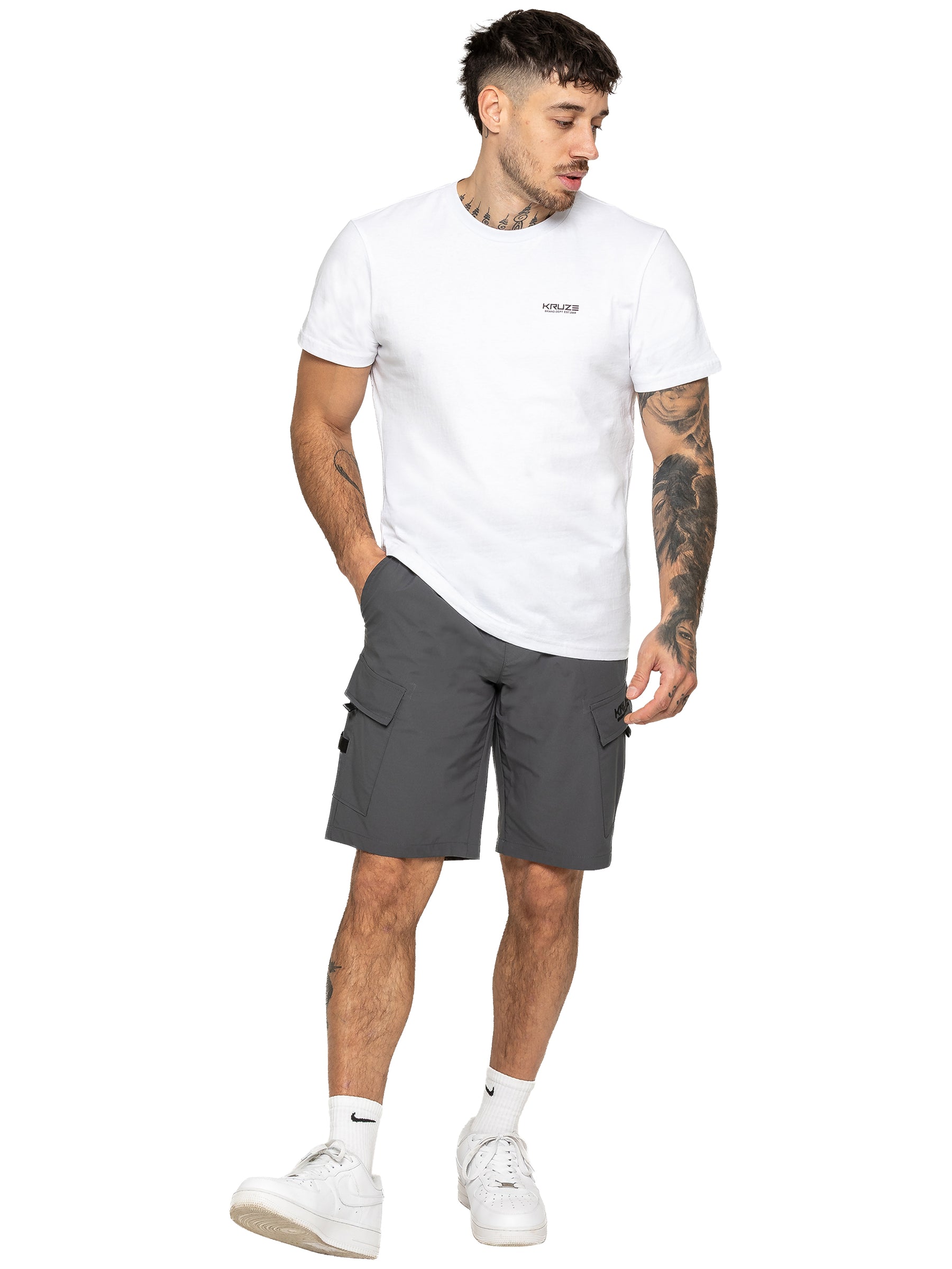 Kruze | Mens Utility Cargo Shorts