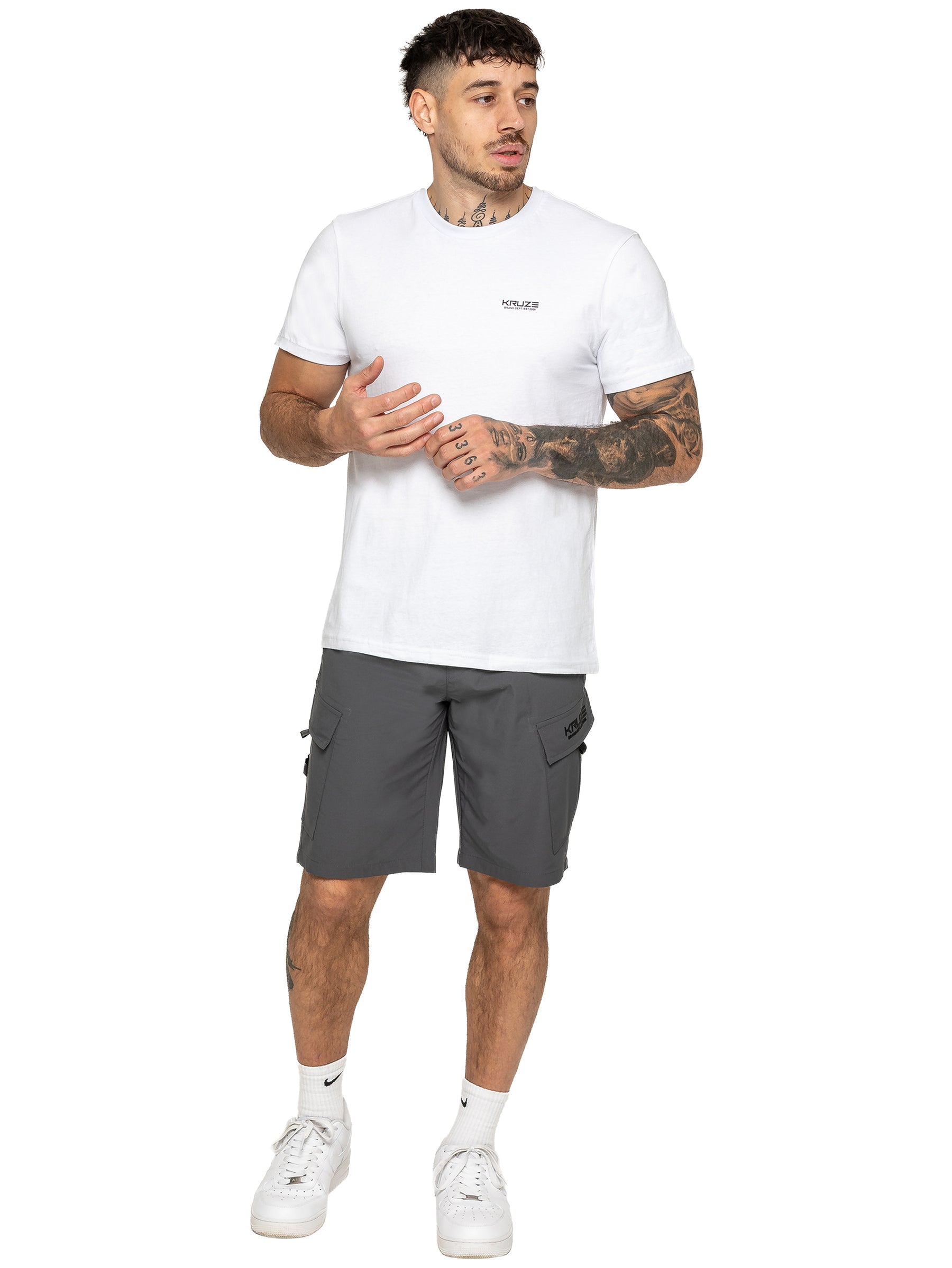 Kruze | Mens Utility Cargo Shorts