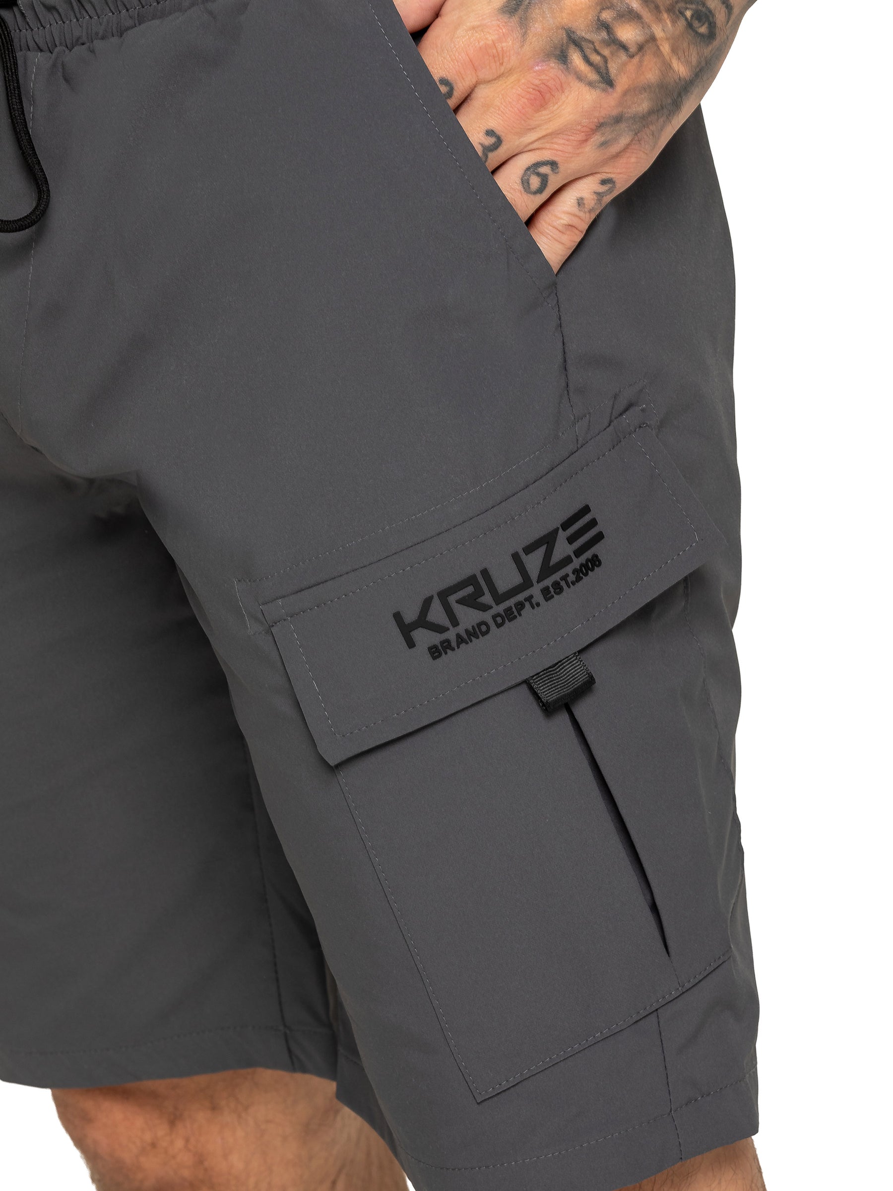 Kruze | Mens Utility Cargo Shorts