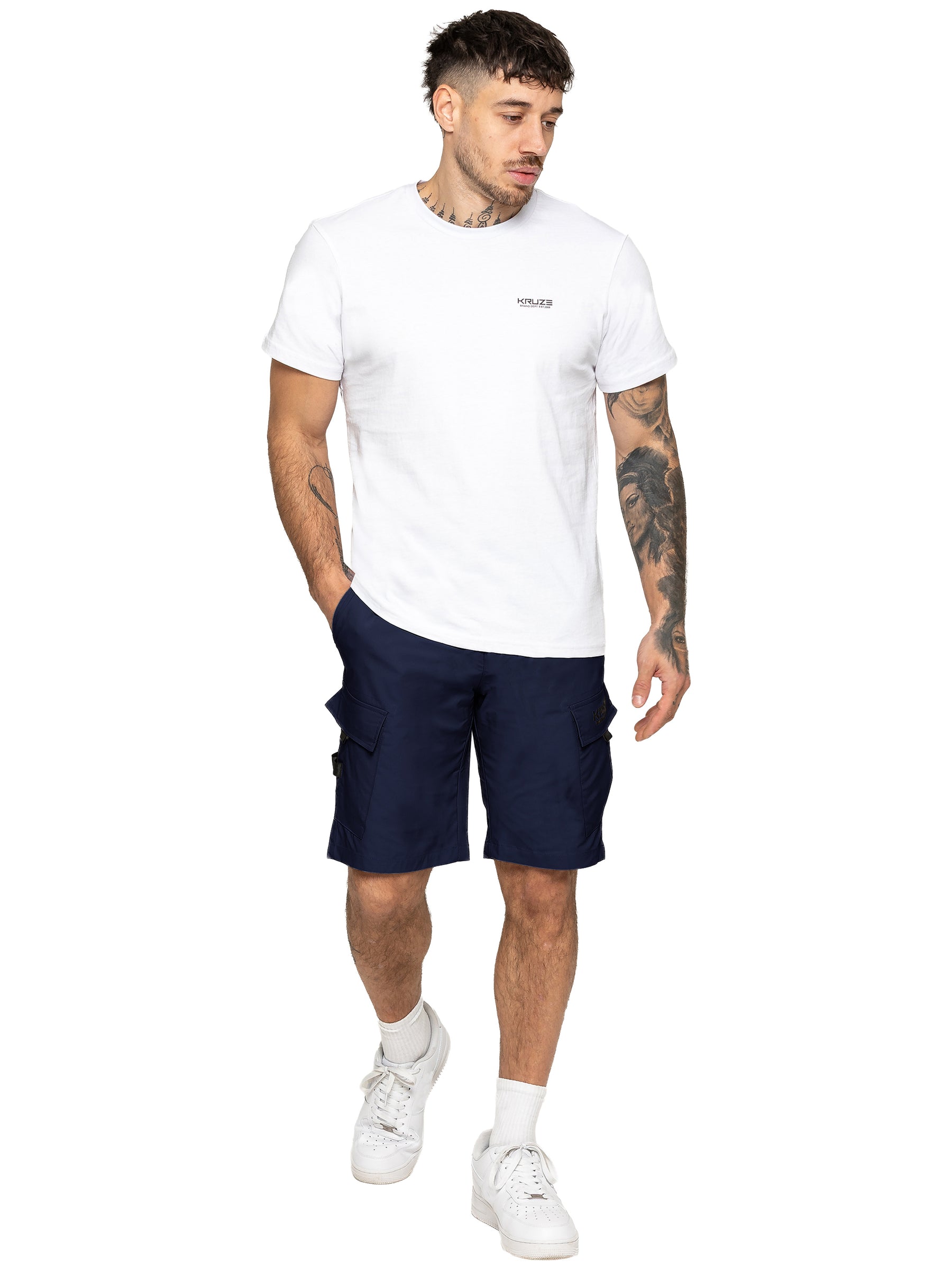 Kruze | Mens Utility Cargo Shorts