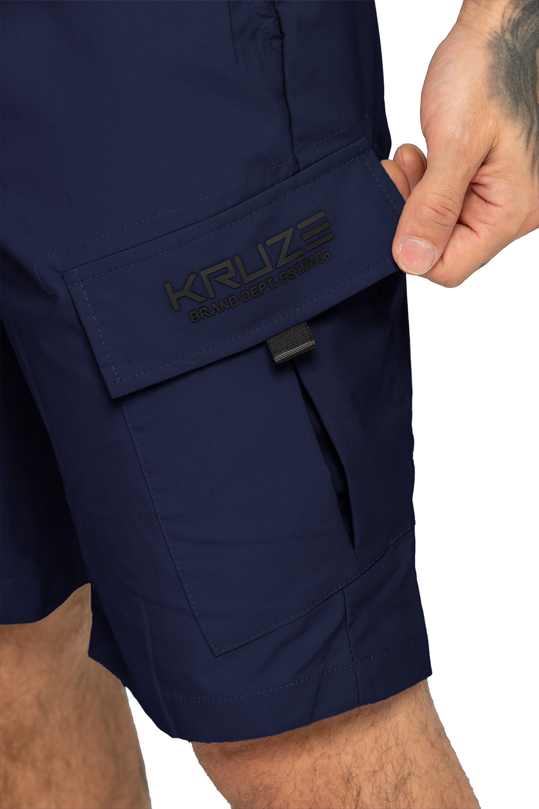 Kruze | Mens Utility Cargo Shorts