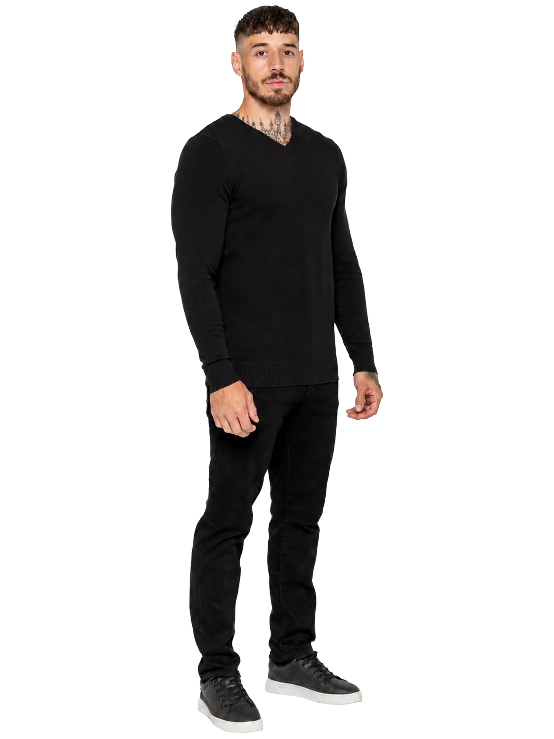 Kruze | Mens V-Neck Knitted Jumper 2 Pack
