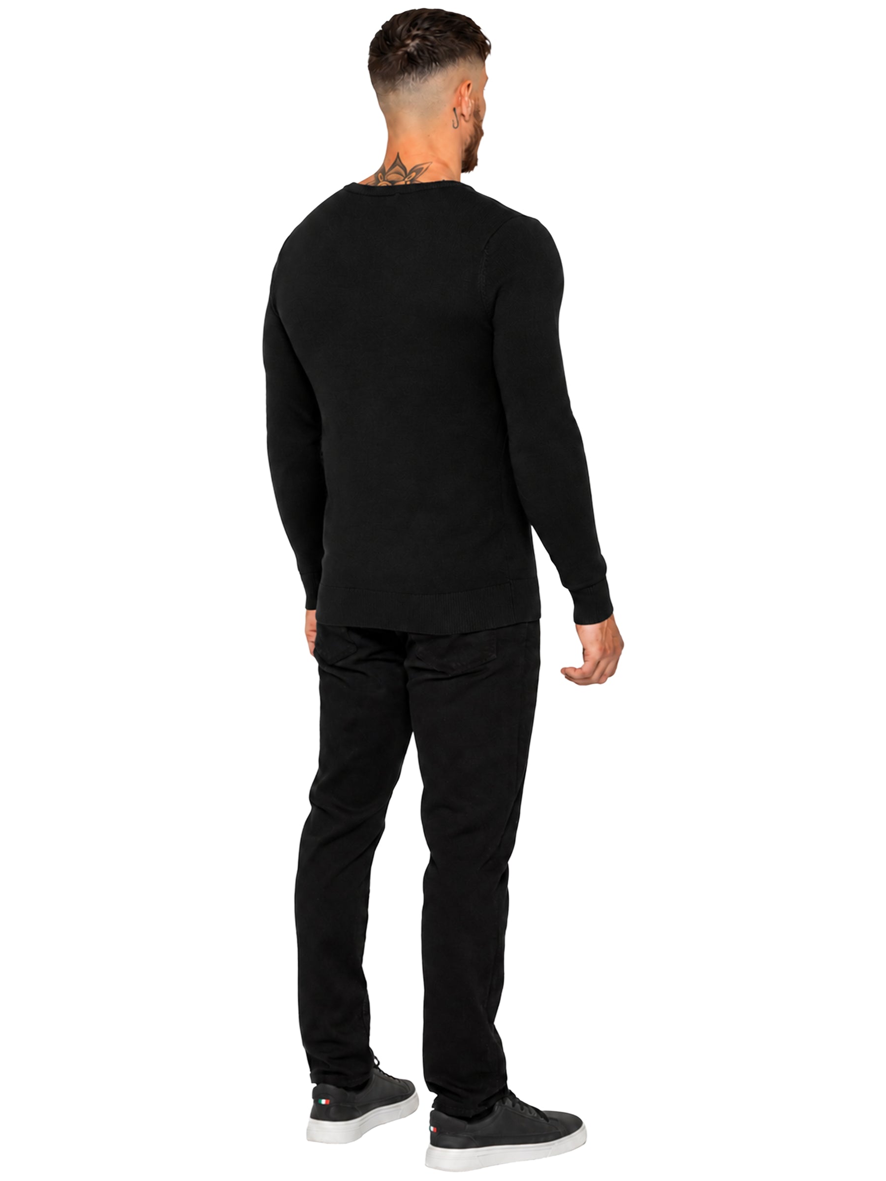 Kruze | Mens V-Neck Knitted Jumper