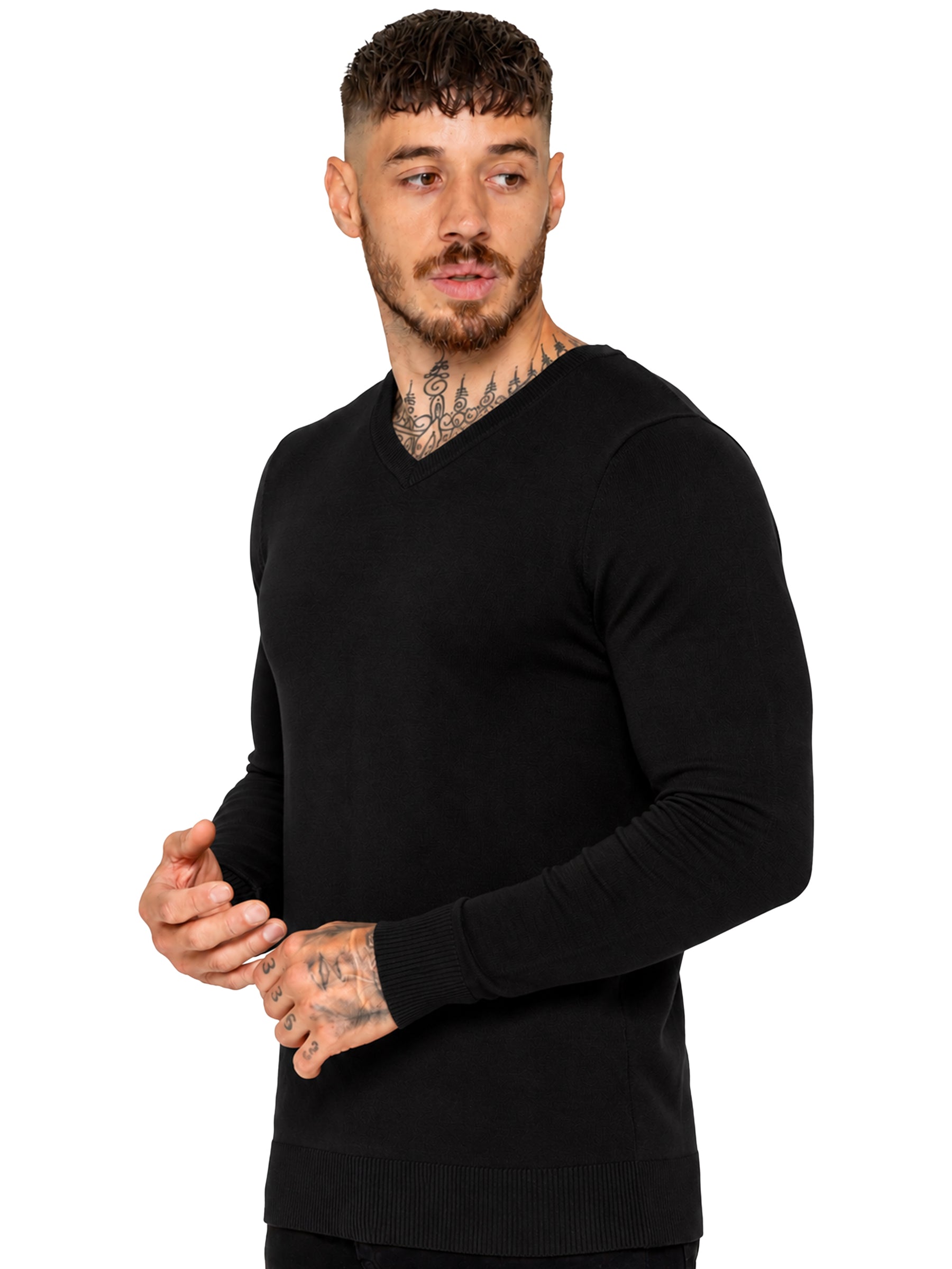 Kruze | Mens V-Neck Knitted Jumper 2 Pack