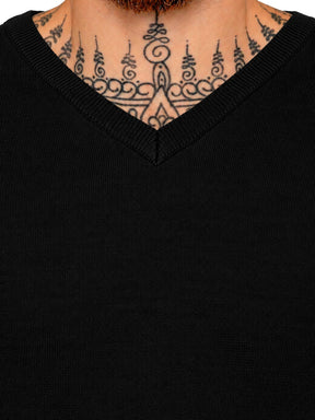 Kruze | Mens V-Neck Knitted Jumper