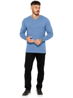Kruze | Mens V-Neck Knitted Jumper