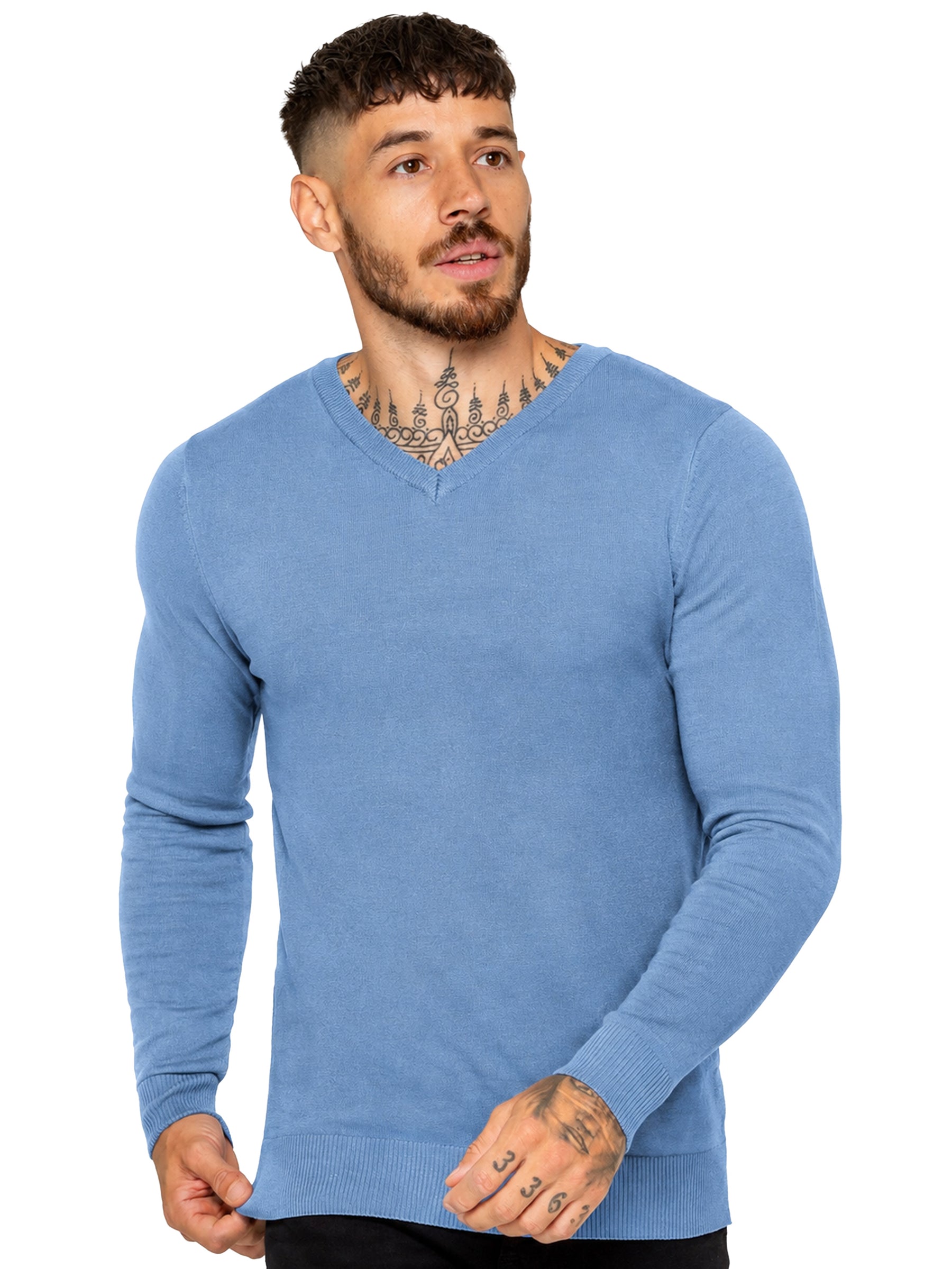 Kruze | Mens V-Neck Knitted Jumper