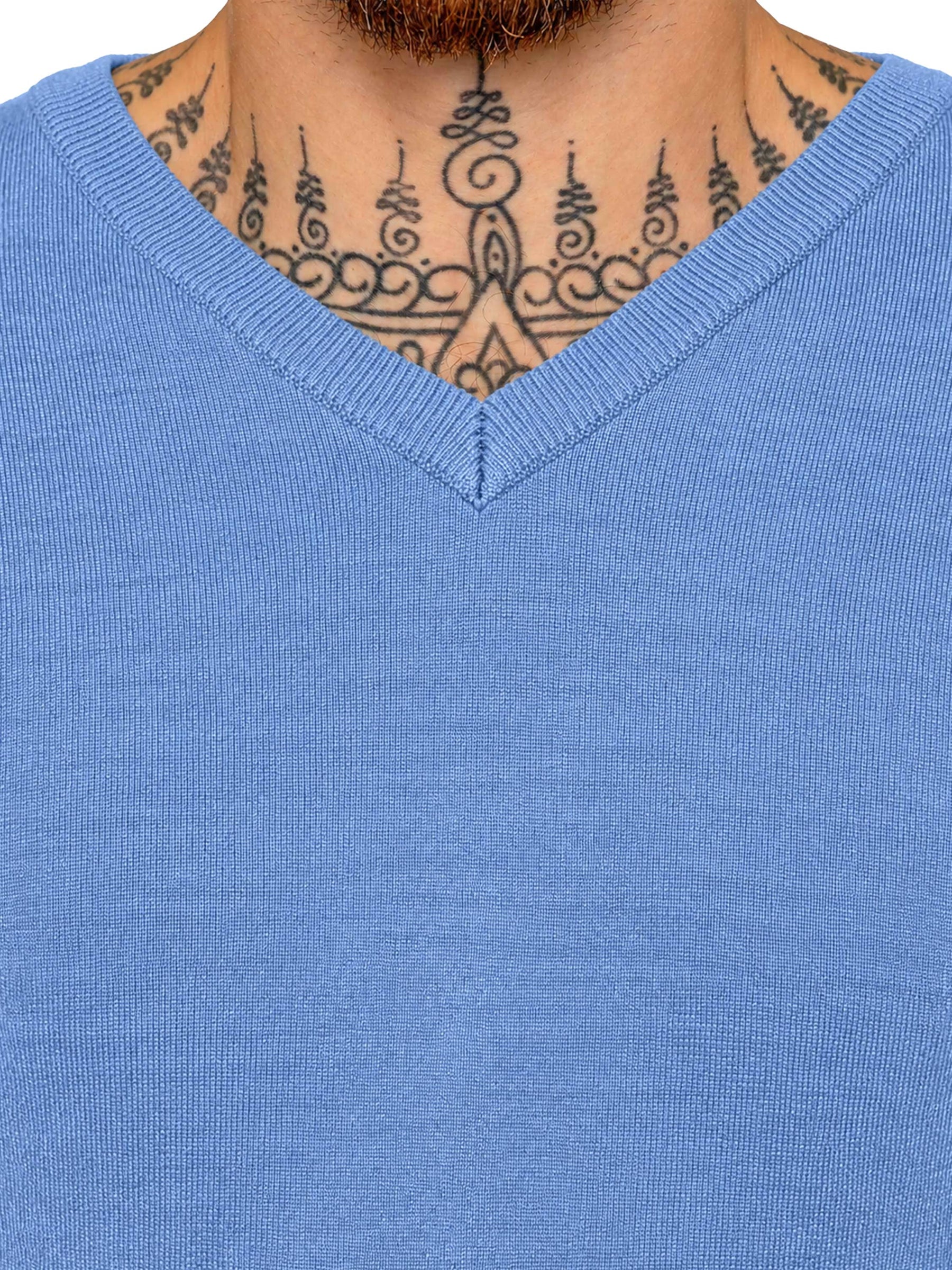 Kruze | Mens V-Neck Knitted Jumper